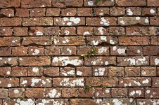 Old Weathered Red Brick Wall Royalty Free Stock Photos