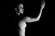 Nude Bald Girl 06 Royalty Free Stock Images