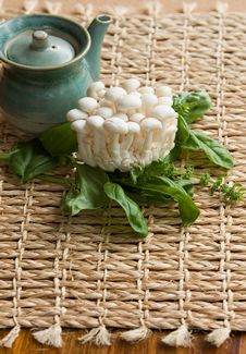 Fresh Enoki Mushrooms Stock Images Fresh Enoki Mushrooms Stock Images