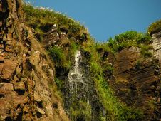 Cliff Top Waterfall Royalty Free Stock Photos Cliff Top Waterfall Royalty Free Stock Photos