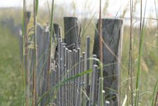 Dune Fence On The Beach Royalty Free Stock Images Dune Fence On The Beach Royalty Free Stock Images