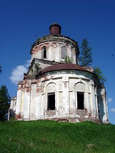 Vladimir Region, Destroyed Church In Russia Royalty Free Stock Images