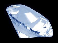 Blue Diamond Crystal (Side) Stock Photo Blue Diamond Crystal (Side) Stock Photo