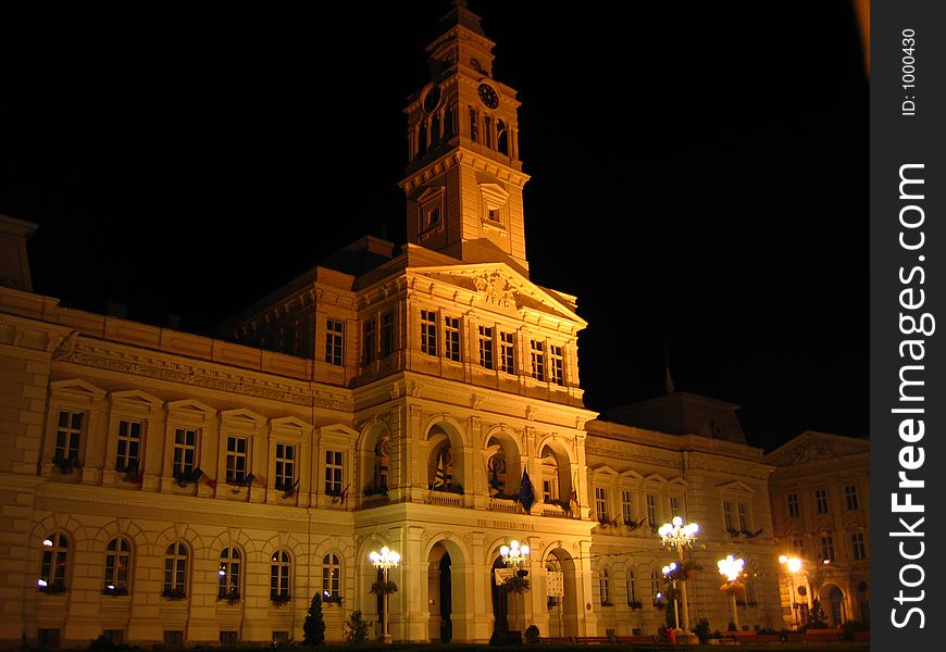 Night Town Hall - Arad, Romania