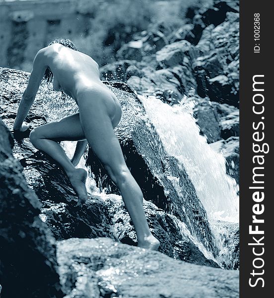 Nude at the waterfalls 13