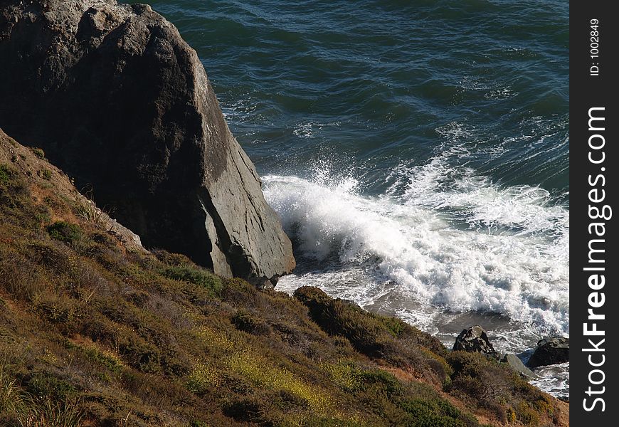 Rocky West Coast Shoreline. Rocky West Coast Shoreline