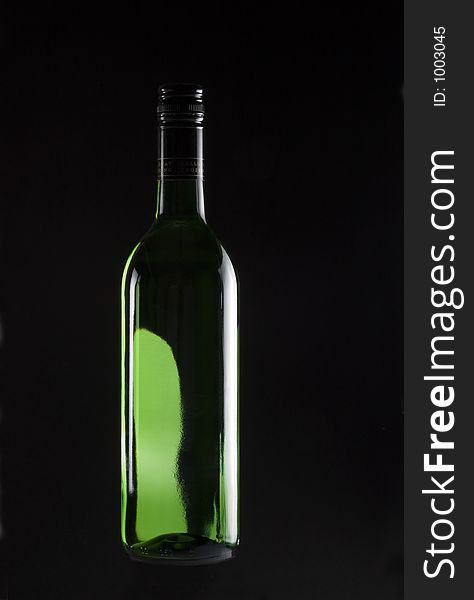 Backlit Wine Bottle