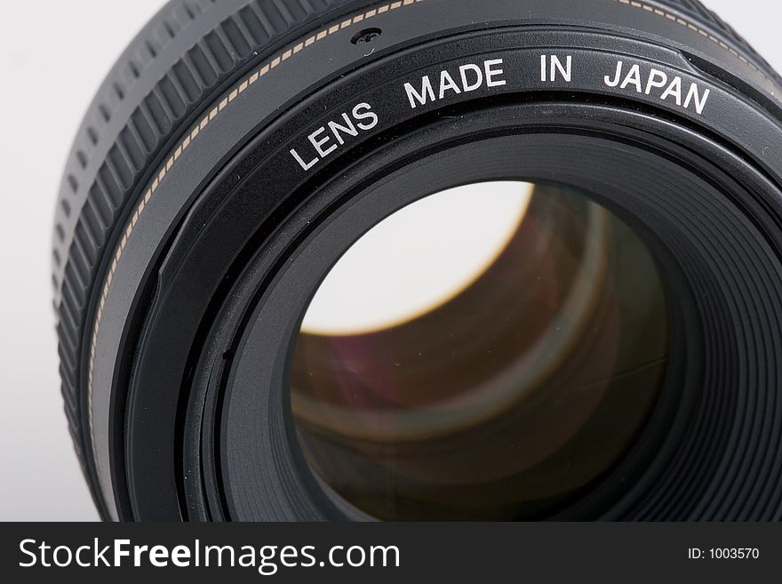 Black 50 mm lens made in japan