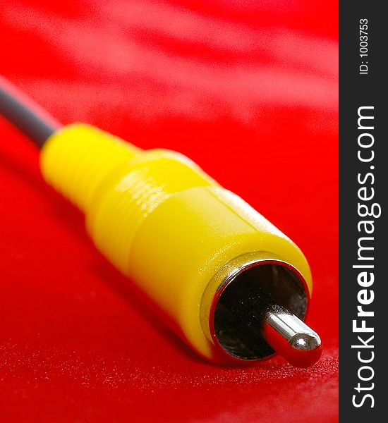 RCA (Yellow) Video Cable Closeup