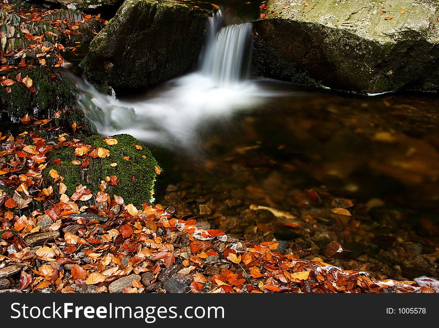 One of the awesome autumn streams in Giant mountains. One of the awesome autumn streams in Giant mountains.