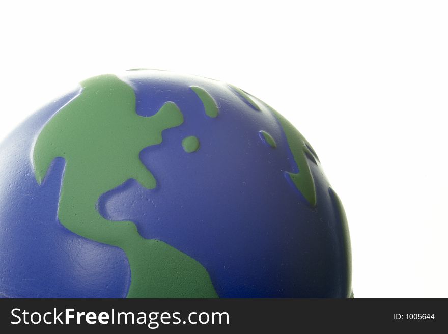 Globe USA - North America - white background