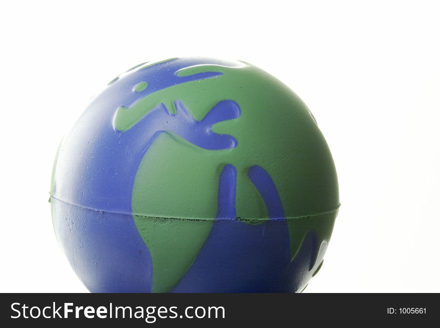 Globe Europe - Afrika - white background