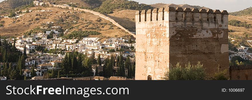 Panoramic view of Granada, Spain