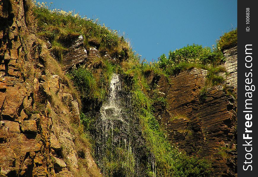 Cliff Top Waterfall