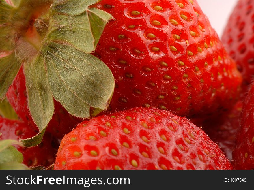 Macro photo of strawberries. Macro photo of strawberries