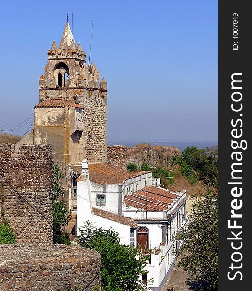 Castle of Montemor-o-Novo in Alentejo, district of Ã‰vora, Portugal.