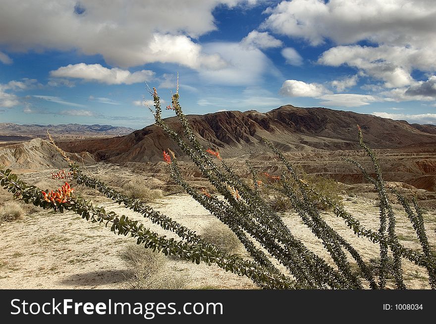 Remote Southwest Desert Area of Chocolate Colored Mountain. Remote Southwest Desert Area of Chocolate Colored Mountain