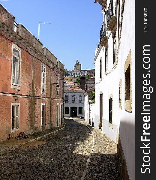 Street of Montemor-o-Novo in Alentejo, Ã‰vora, Portugal. Street of Montemor-o-Novo in Alentejo, Ã‰vora, Portugal.