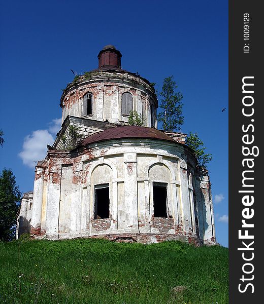 Vladimir Region, Destroyed Church In Russia