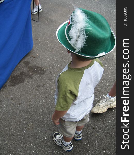 German Boy With Hat