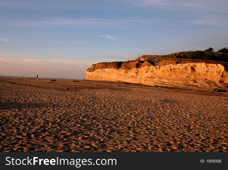 Cliff at the Beach. Cliff at the Beach