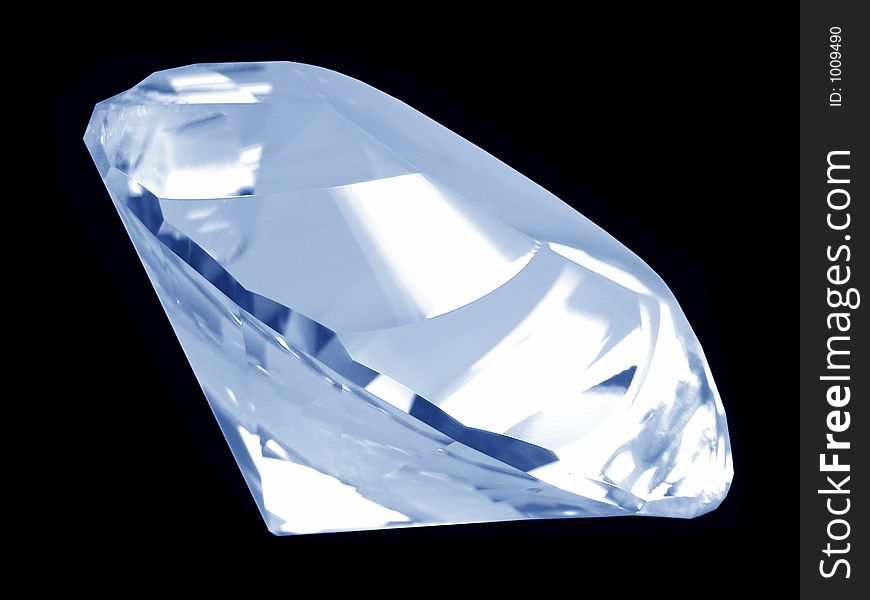 Blue Diamond Crystal (Side)