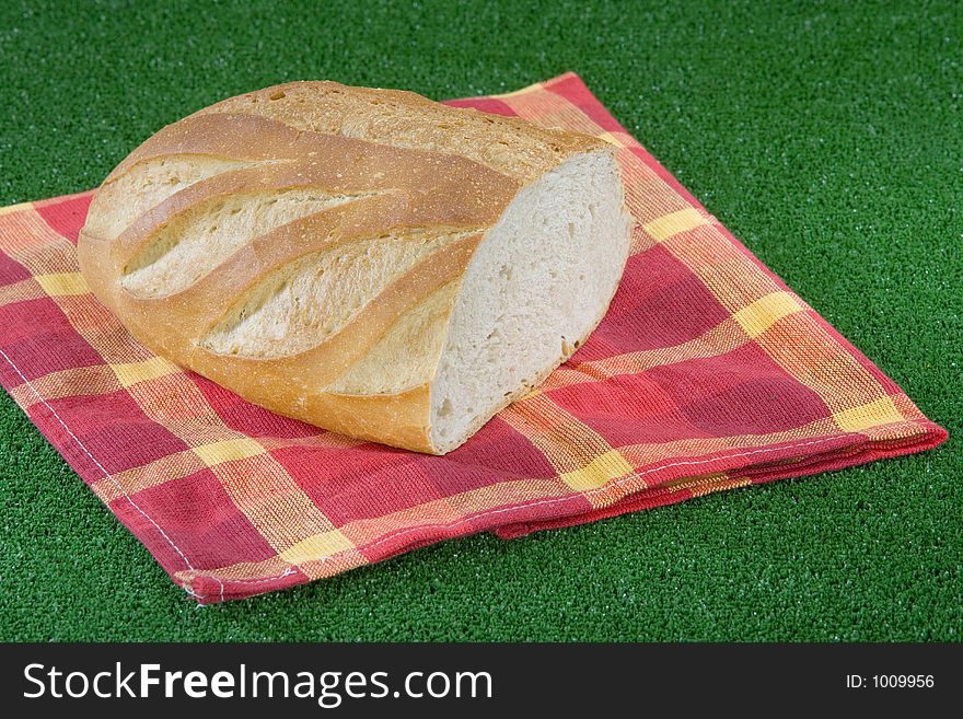 Bread on grass - barbecue