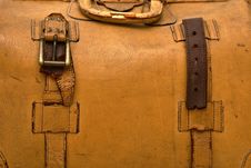 Close Up Of Old Leather Bag Royalty Free Stock Image Close Up Of Old Leather Bag Royalty Free Stock Image