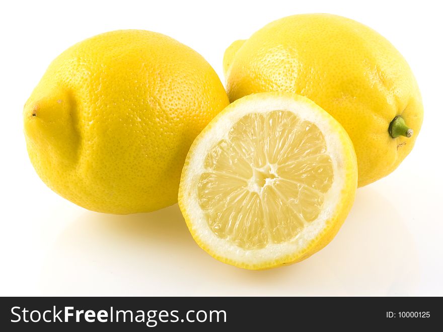 Lemon isolated on a white background. Lemon isolated on a white background.