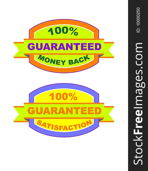 Satisfaction/ money back  labels - vector label good for web or print use. Satisfaction/ money back  labels - vector label good for web or print use