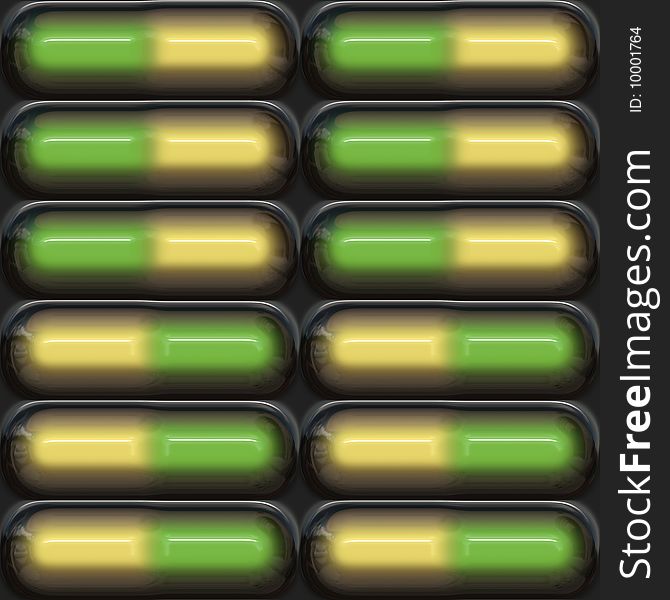 Green anf yellow drugs background