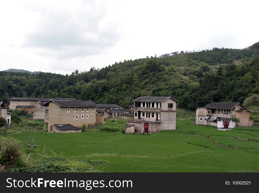 Beautiful village in Fujian Province of China