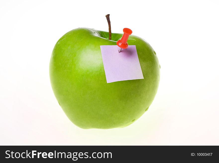 Apple With Empty Sticker