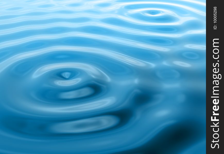 3d image of water ripples.