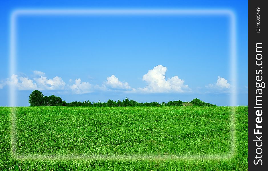 The beautiful summer landscape fields