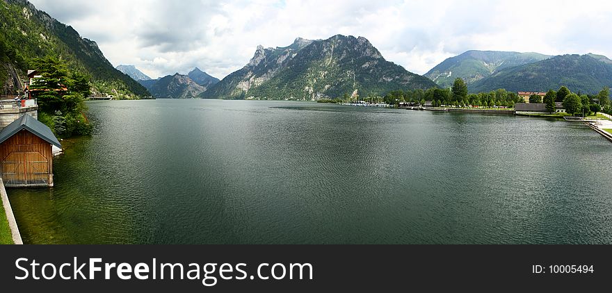 A mountain lake at the
Austrian Alps. A mountain lake at the
Austrian Alps.