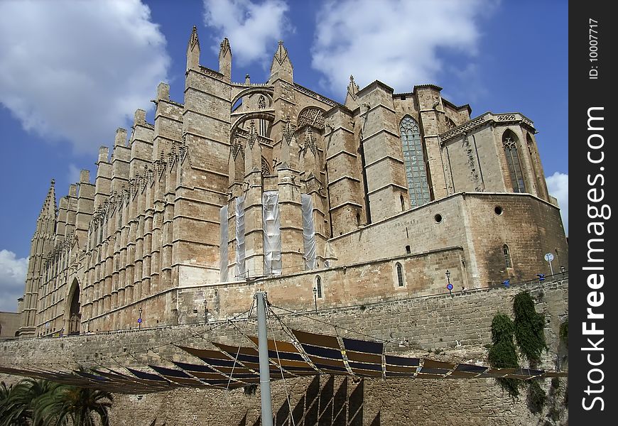 Palma de Mallorca gothic cathedral in Spain