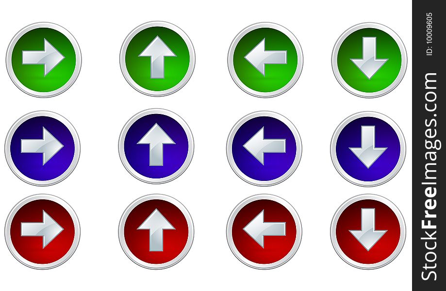 arrows button icon white background