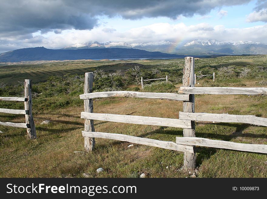 Wood fences from Puerto Natales. Wood fences from Puerto Natales.