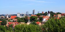 Panorama Of Vilnius, Lithuania Royalty Free Stock Photography Panorama Of Vilnius, Lithuania Royalty Free Stock Photography