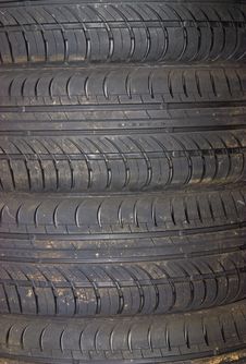Close-up Of Car Tire Background Stock Image