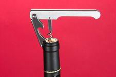 Corkscrew In The Cork Royalty Free Stock Photos Corkscrew In The Cork Royalty Free Stock Photos