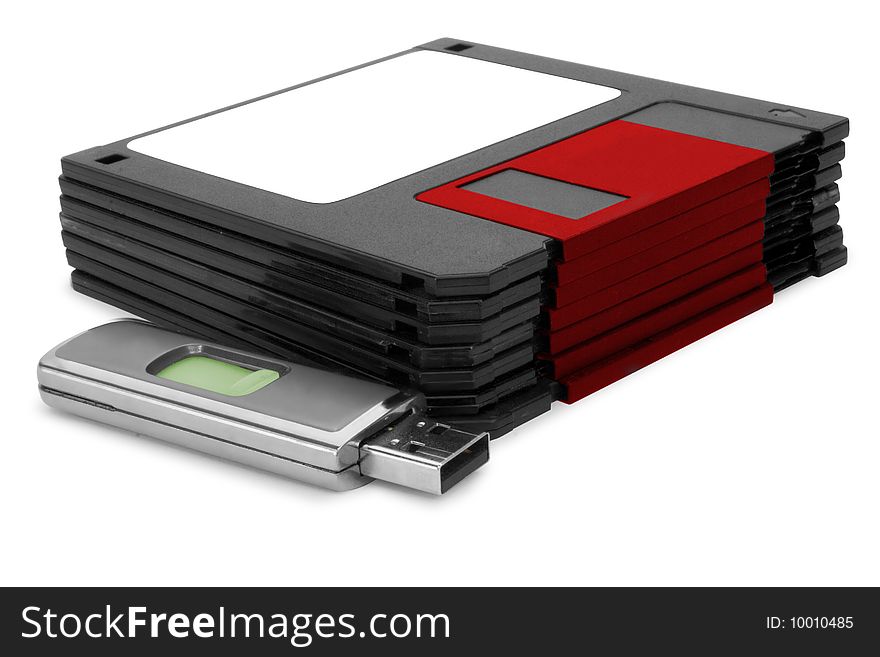 Diskette and flash-card