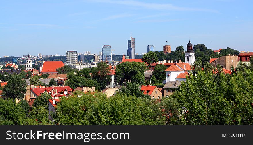 Panorama Of Vilnius, Lithuania