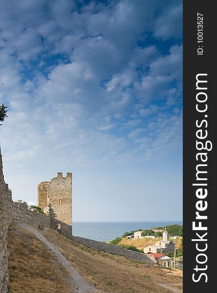 Ancient  City  Kafa. Crimea.