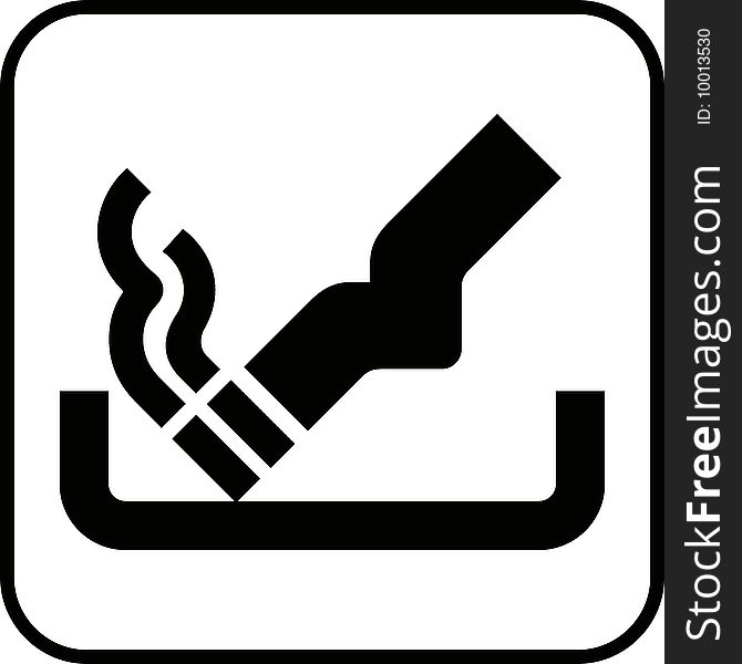 Smoking sign 2 (+ vector)