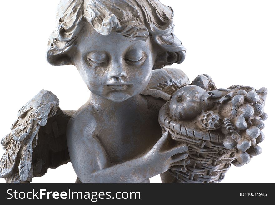 Little angel statue isolated on a white background. Little angel statue isolated on a white background.