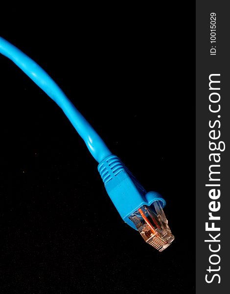 Blue utp cable for use for internet and network connections