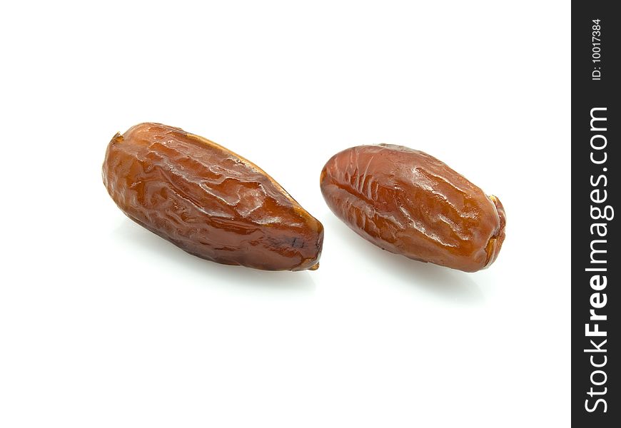 Two Dates On A White Background
