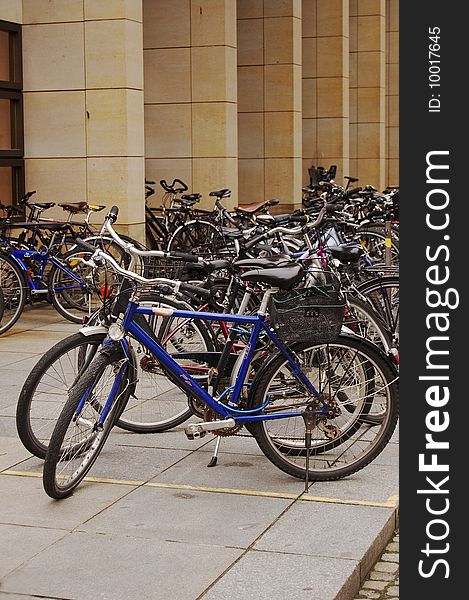 Bicycles at the parking lot